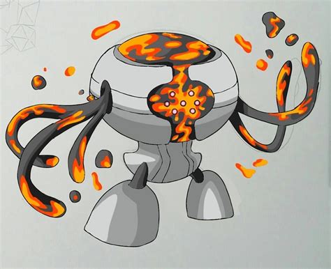 Mega Registeel (Steel/Fire) by Aleff Alexandre | Pokemon, Pokémon desenho, Coisas de pokemon