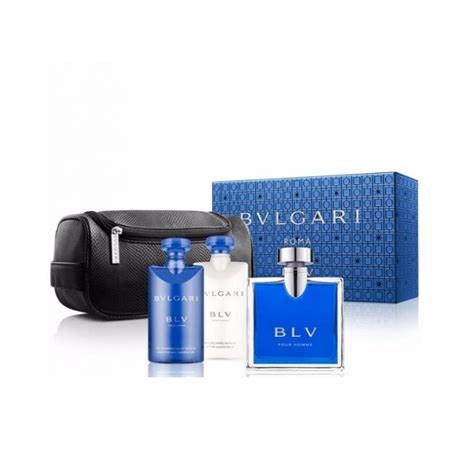 Bvlgari Blue (BLV Pour Homme) EDT 3 Pcs Gift Set for Men (100% Original)