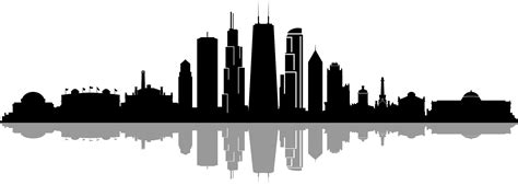 Chicago Skyline Silhouette SVG