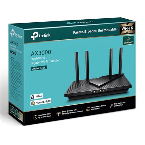 TP-link Archer AX55 Trådlös router AX3000 - Trådlösa routrar | Kjell.com