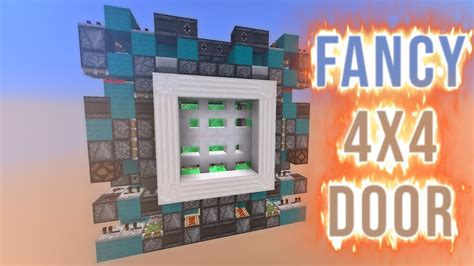 [Tutorial] Fanciest 4x4 Piston Door | Synced, Fast | MC 1.11+ - YouTube