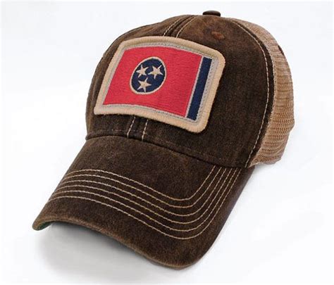 Tennessee Flag Patch Trucker Cap Black by StateLegacyRevival, $22.95 State Of Tennessee, Three ...