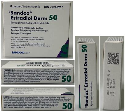 (Approval lapsed) SANDOZ ESTRADIOL DERM 50 estradiol hemihydrate ...