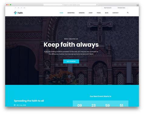 32 Best Free Church Website Templates To Preach Gospel