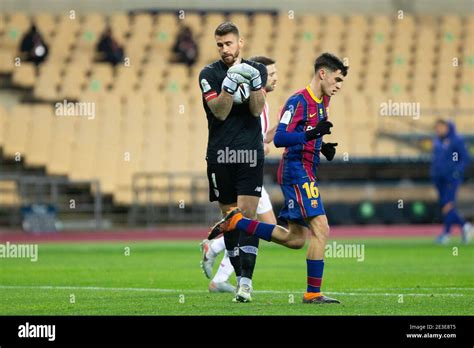 Unai Simon of Athletic Club during the Spanish Super Cup Final football ...