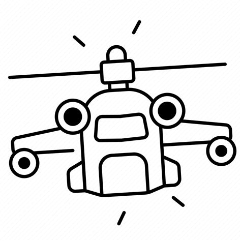 Helicopter, chopper, aircraft, military helicopter icon - Download on Iconfinder