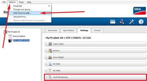 Service Tip: How to change grid parameters for SMA inverters in Sunny Explorer - Sunny. SMA ...