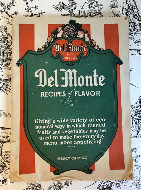 Del Monte Recipes of Flavor Publication 610 | Etsy