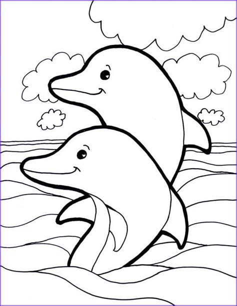 Baby Dolphin Coloring Pages