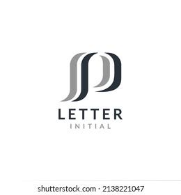 Letter P Minimalist Logo Design Vector Stock Vector (Royalty Free ...