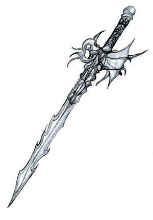 Awesome Fantasy Swords | Fantasy Sword Drawing | Dragon sword, Sword drawing, Cool swords