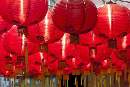 Royalty-Free photo: Red chinese lanterns | PickPik