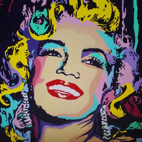 Marilyn Monroe Pop Art Portrait, Painting by Elena Zaharia | Artmajeur