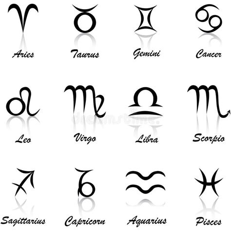 Black Zodiac Signs Stock Photos - Image: 35834153