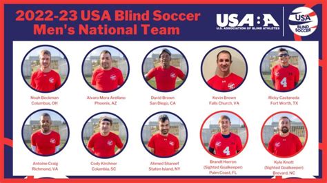 2022-23 USA Blind Soccer Men’s National Team - U.S. Association of Blind Athletes