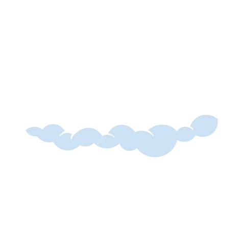 Single Thin Bubbly Cartoon Cloud, Cloud, Thin, Cartoon PNG and Vector ...