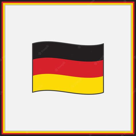 Premium Vector | Germany flag cartoon vector illustration flag of ...