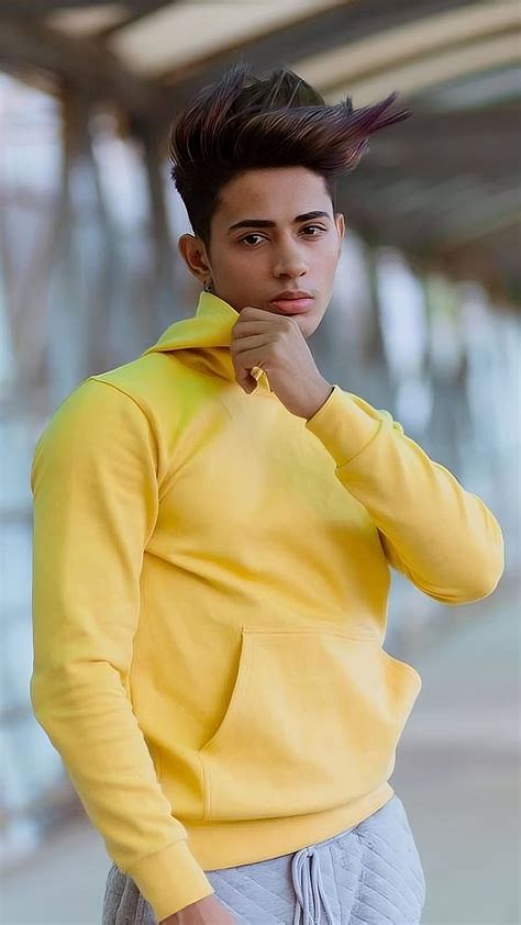 Danish Jain, yellow hoodie, insta king, model, HD phone wallpaper | Peakpx