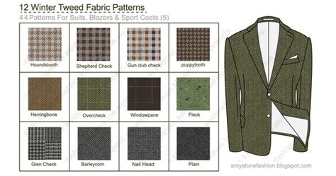 12 Winter Tweed Fabric Patterns ~ Amy Stone's Sketches