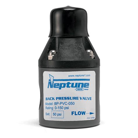 Back Pressure Valves | Neptune