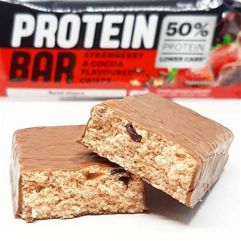 LIDL PROTEIN BAR 50% STRAWBERRY & COCOA - FIT RECENZJE