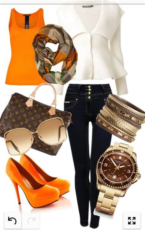 Fall Outfit, Orange & Brown | Autumn fashion, Fall outfits, Fashionista