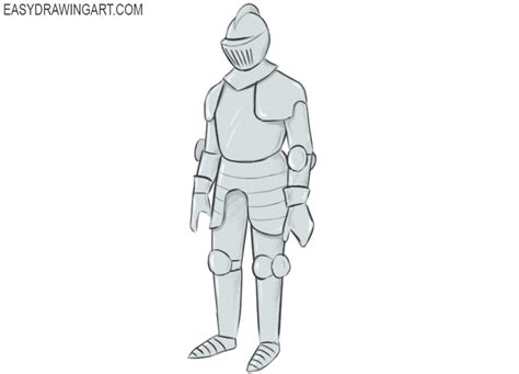 How to Draw an Armor - Easy Drawing Art