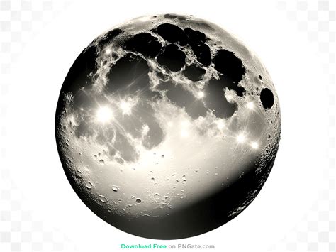 Futuristic Planet Moon with Highlights PNG Image Download for Free – PNGate