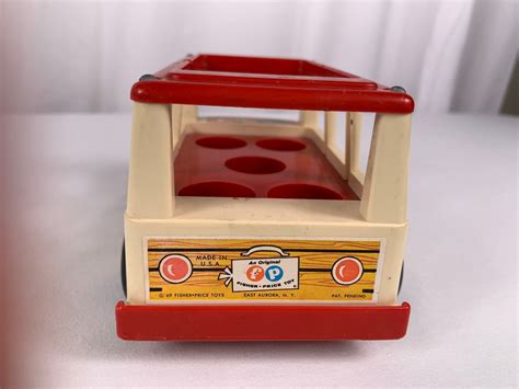 Vintage Fisher Price Little People Mini Bus - Etsy