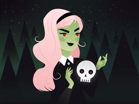 Green Lady by Pamela Duursema on Dribbble