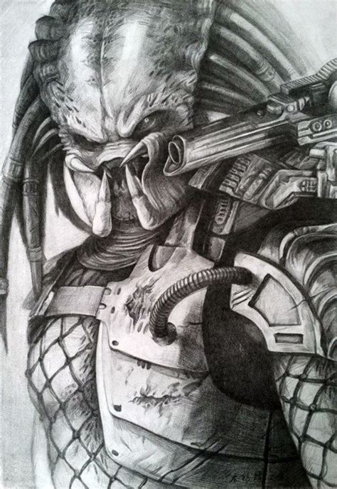 Classic Predator Sketch | Predator alien art, Predator art, Predator artwork