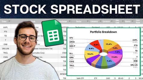 Stock Portfolio and Dividend Tracker | Google Sheets Spreadsheet Tutorial (Step-by-Step) - YouTube