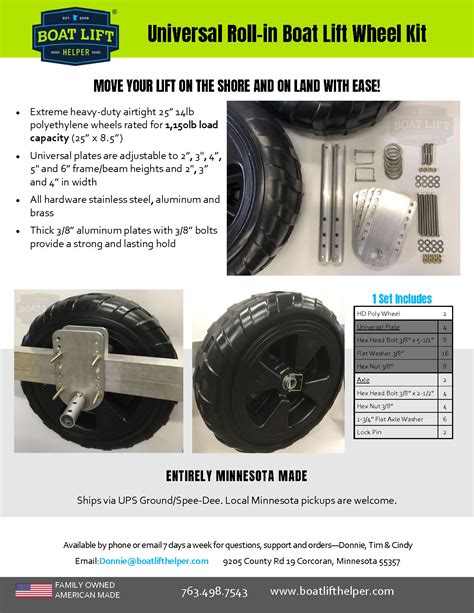 Installation Guide — Wheel Kits for your Boat Lift