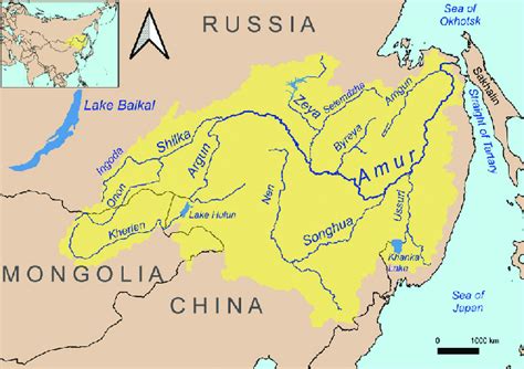 Amur River Map
