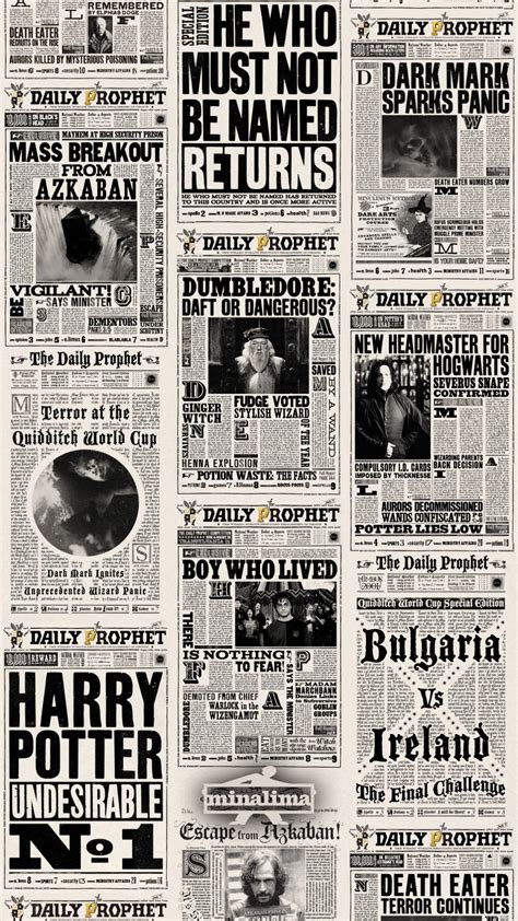 Download Aesthetic Harry Potter Newspaper Headlines Wallpaper ...