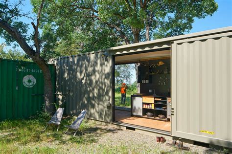 Off-grid shipping container cabin has a warm wooden interior | Inhabitat - Green Design ...