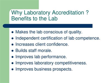 PPT - Clinical Laboratory Accreditation Why & How? PowerPoint ...