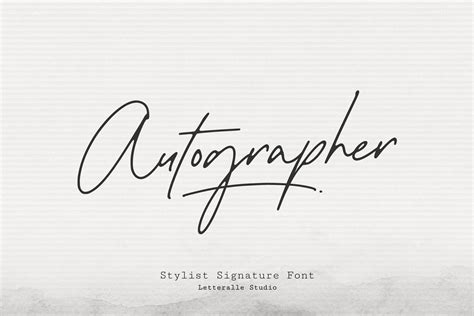 Autographer Handwritten Signature Font - Design Cuts