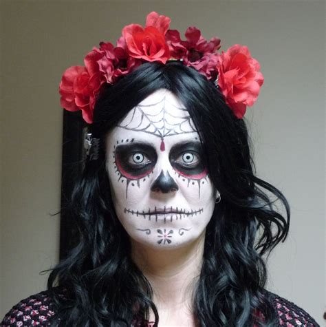 Sugar Skull, Halloween make-up. Day of the Dead - dia de los muertos ...