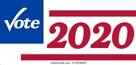 America Vote 2020 Elections Flag Symbol Stock Vector (Royalty Free ...