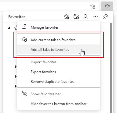 Add a site to my favorites in Microsoft Edge - Microsoft Support
