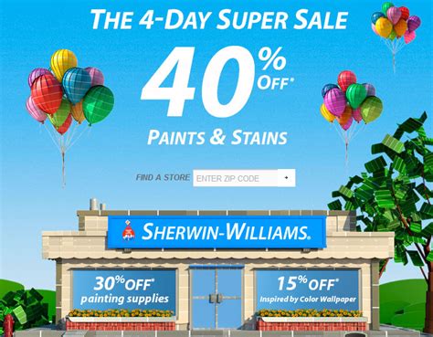 Sherwin Williams Super Sale! Get 40% Off Paint & Stains And 30% Off Paint Supplies! - Freebies2Deals