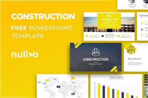 Construction PowerPoint Template Free Download | Nulivo Market