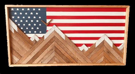 Rustic Colorado Flag Mountain Wood Wall Art Wall Decor - Etsy ...