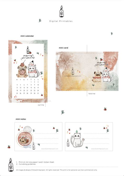 Christmas Printables 2023 (Digital) – Black Milk Project