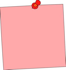 Pink Post It Note Png