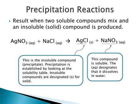 PPT - Precipitation Reactions PowerPoint Presentation, free download - ID:3197905