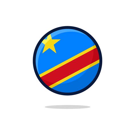 Democratic Republic Congo Flag Icon 9449240 Vector Art at Vecteezy