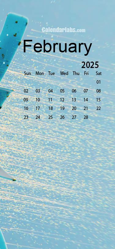 February 2025 Desktop Wallpaper Calendar - CalendarLabs