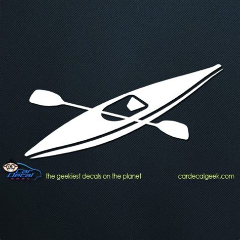 Kayak with Paddle Car Window Decal Sticker Graphic